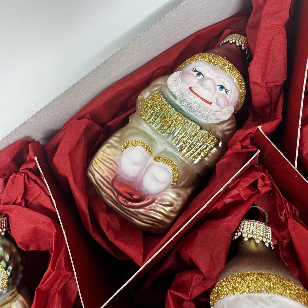 Lauscha NO Snow White The Seven Dwarfs Only Glass Christmas Ornaments Gnomes - Picture 8 of 14